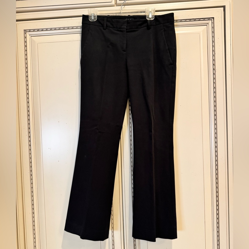 Theory black pants size 8